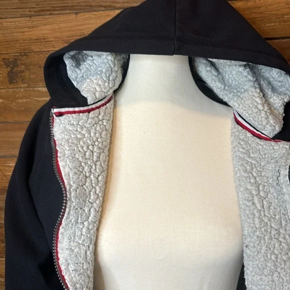 Tommy Hilfiger fleece-jacket black boys size large 16/18 - Picture 5 of 9